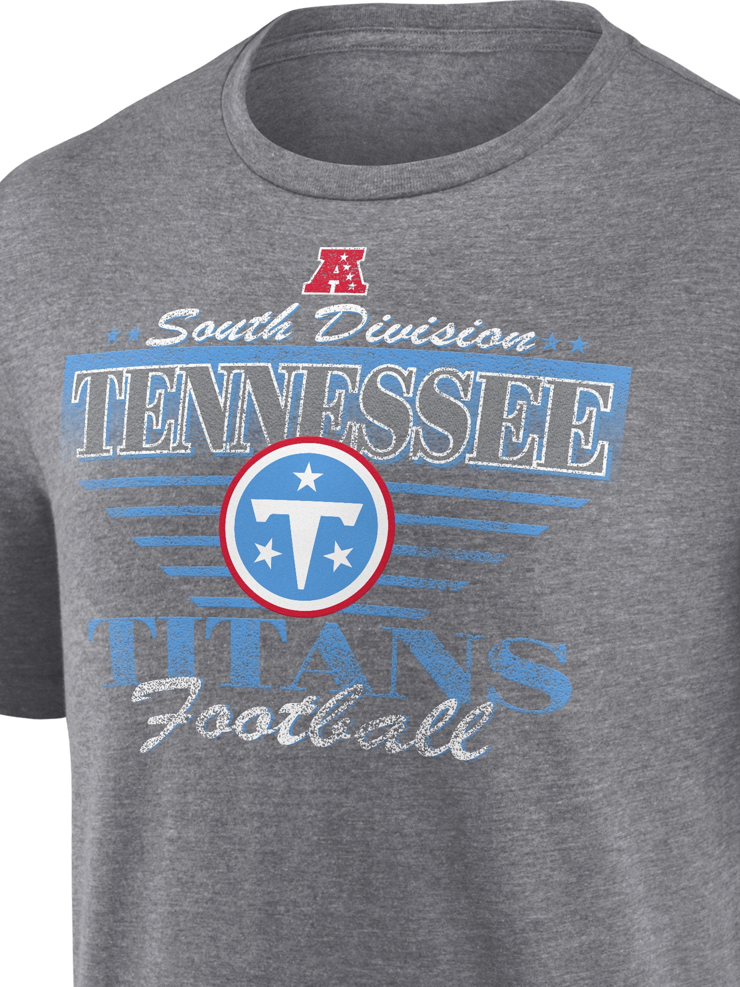 NFL Tennessee Titans Men's Synthetic Gray Heather Short Sleeve T-Shirt