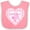 Pink and White, variant on Inktastic Grandma's Sweetie Pie with Pink Hearts Boys or Girls Baby Bib