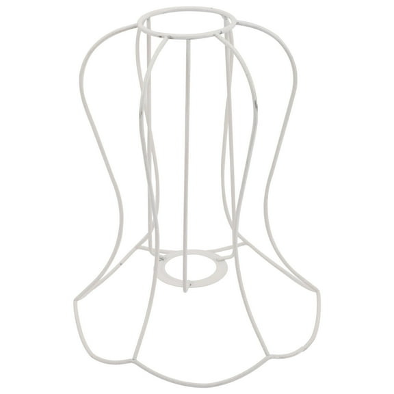 MLINS White Iron Lampshade Frame for DIY Lights Table Lamps Desk Lamps Chandeliers 1 Piece