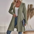 thumbnail image 4 of Enjoytime Cardigan for Women Open Front Long Sleeve Long Cardigans Fall Winter Warm Cozy Casual Ribbed Knit Sweater Coat, 4 of 5