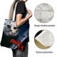 thumbnail image 3 of Jason Voorhees: Viernes 13 Bolso de tela con estampado de lienzo para mujer, bolsa de compras reutilizable y estética, con cremallera interior, regalo para mujer, 35 × 40 cm., 3 of 6
