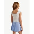 thumbnail image 2 of Justice Girl's Cap Sleeve Cinch Tee, Sizes XS - XLP, 2 of 6