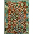 thumbnail image 1 of Sangat Aethelbe Grey/Rust Rug, 6'10" x 9'7", 1 of 9