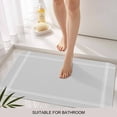 thumbnail image 3 of Pure Light Grey Door Mat&nbsp;Indoor Outdoor Entrance, Non Slip Rug for Kitchen Bathroom Entryway Rug, Simple Solid Color Washable Doormat Floor Mat for Office Home Decor 24x36 Inch, 3 of 8