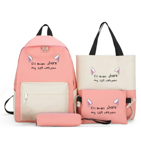 

Fashion Style Multifunctional Large Capacity Canvas Four-piece Bag 4packs