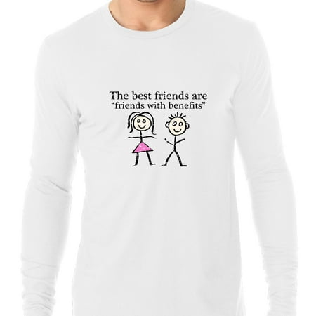 The Best Friends Are - Friends with Benefits Men's Long Sleeve (Best Friends With Benefits)