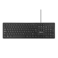 thumbnail image 1 of Teclado Getttech GGK-ESMWR-01 Slim alambrico cable 1.5m 109 teclas silenciosas español latinoamerica USB-A color negro, 1 of 11