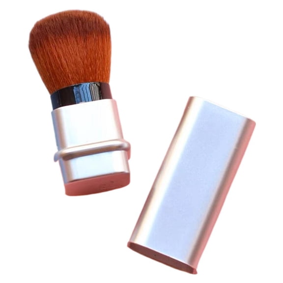Retractable Travel Makeup Brush Set With Soft Bristles For Foundation Blush And Powder