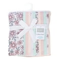 thumbnail image 2 of Hudson Baby Infant Girls Cotton Flannel Burp Cloths 12-Pack Bundle, Pink Mint Floral, One Size, 2 of 7