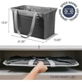 thumbnail image 2 of CleverMade Collapsible Laundry Tote MAX - Shadow Gray/Stone Gray (2PK), 2 of 7