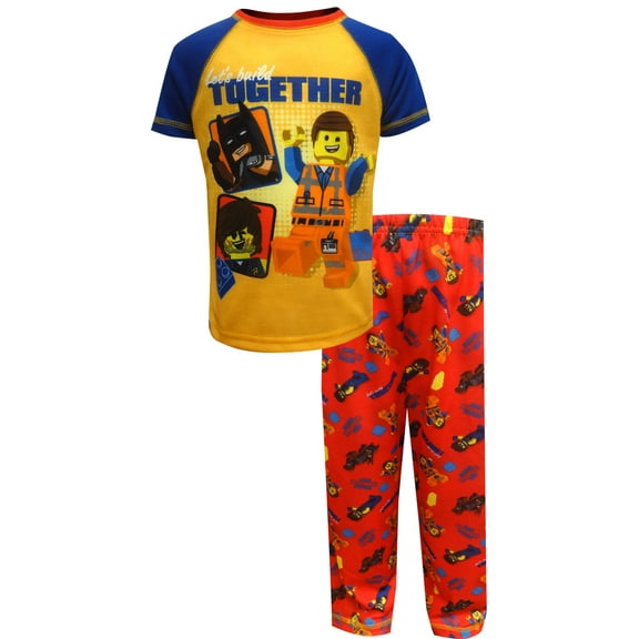 SGI Apparel Boys LEGO Movie 2 Emmet Rex Danger and Batman Toddler Pajama (3T)