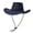 Navy, variant on Frnrwgo Mens Cowboy Hat Wide Brim Felt Fedora Adjustable Strap Sun Hat