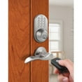thumbnail image 4 of MiLocks Digital Deadbolt Door Lock and Passage Lever Combo, Oil-Rubbed Bronze Finish with Keyless Entry via Remote Control and Keypad Code for Exterior Doors (XFL-02OB), 4 of 4