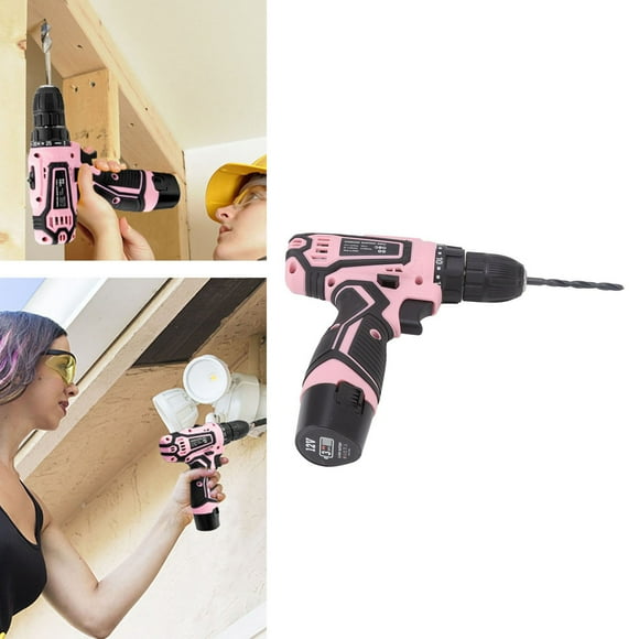 12V Compact Drill Set with 25+1 , 20N.m Output Torsion Cordless Power Drill with 1500MAH Lithium Battery for Wood Bricks Metal