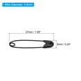 thumbnail image 2 of Uxcell Safety Pins 1.06 Inch Nickle Plated Small Sewing Pins Black 100Pcs, 2 of 5