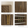 thumbnail image 7 of Tcbosik 2-Door Small Cabinet, Buffet Sideboard with Adjustable Shelf, Modern Accent Cabinet, Cupboard for Kitchen, Dining Room, Living Room, Easy Assembly, Walnut, 7 of 7