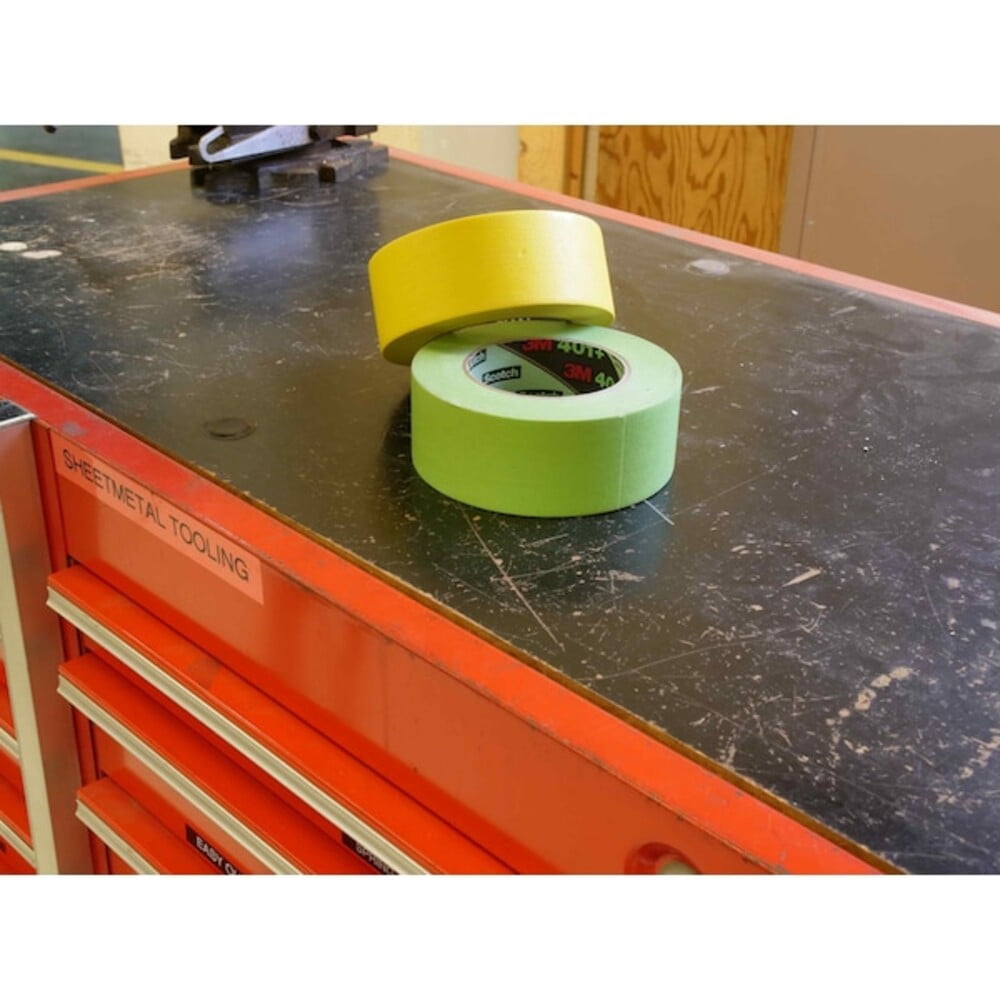 3M 301+ Performance Yellow Masking Tape, 1.5 Inches x 60 Yards