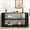 Black, variant on 58" Console Tables for Entryway, 3 Tier Farmhouse Sofa Table with Open Shelf, Multi-Functional Storage Shelf for Living Room, Hallway, Foyer, Brown