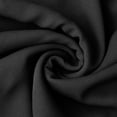 thumbnail image 6 of DARING DIVA Women's Plus 3/4 Bell Sleeve Notch Chiffon Tunic Shirts 1X Black, 6 of 6