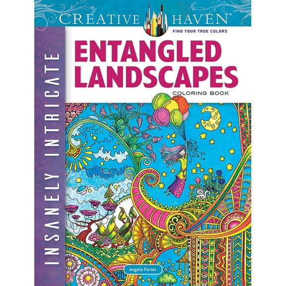 Pre-Owned Creative Haven Insanely Intricate Entangled Landscapes Coloring Book (Paperback) 0486806987 9780486806983