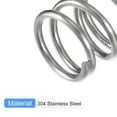 thumbnail image 4 of Unique Bargains Compression Spring, 5Pcs 304 Stainless Steel, 17mm OD, 1.8mm Wire, 15mm Length, 4 of 6