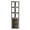 Grey, variant on Huisuilinss Corner Bar Cabinet,5-Tier Industrial Wine Bar Cabinet,Freestanding Liquor Cabinet With Wine Rack,Glass Holder,Adjustable Shelf,Sideboard,Display Cabinet For Dining Living Home Bar