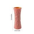 thumbnail image 3 of Btomtd Tabletop Decor Vase and Planter, Plastic Flower Pot with Glazed Look, Living Room Plant Container for Home Decor, Orange, 3 of 7