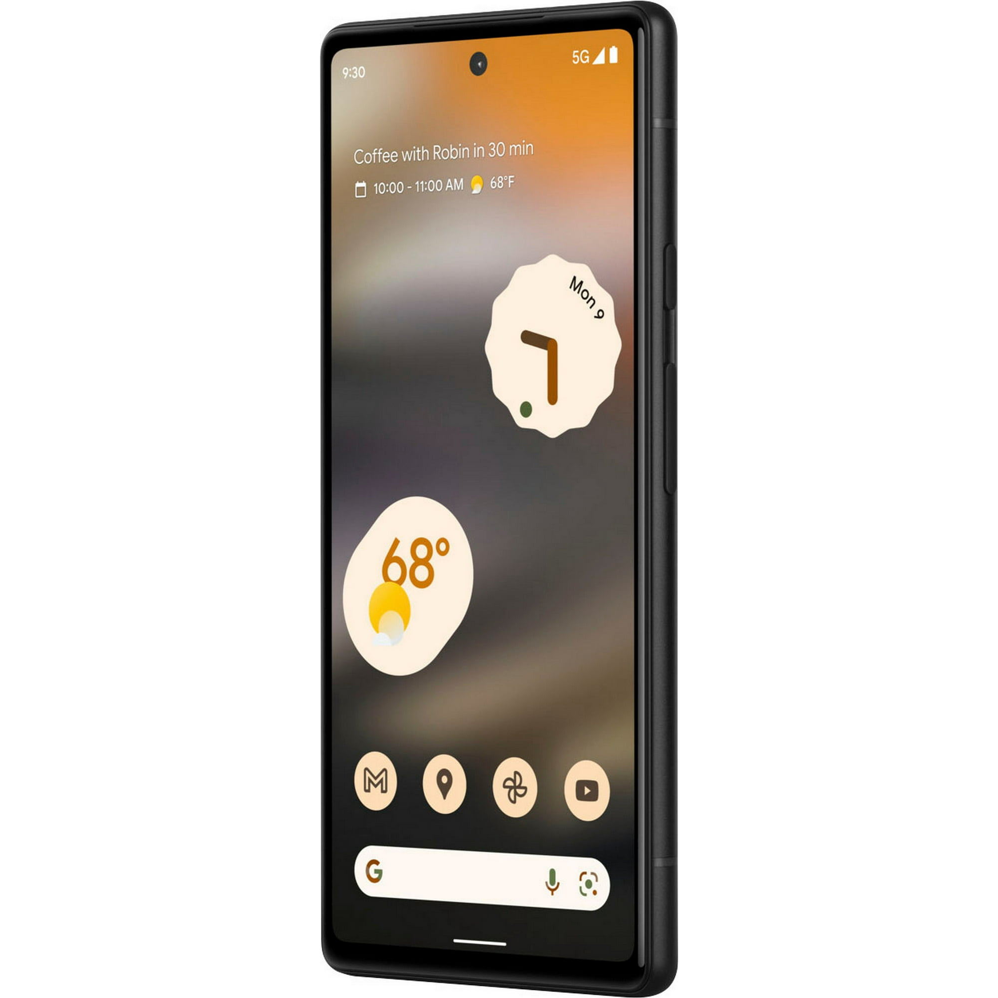 Google Pixel 6a, Fully Unlocked | Black, 128 GB, 6.1 in Screen | Grade A | GX7AS
