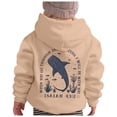 thumbnail image 4 of Oiyii Toddler Boy' Whale Isaiah 43:2 Bible Verse Front Back Graphic Hoodie Long Sleeve Faith Hooded Sweatshirt Pullover Top,Khaki, 4 of 4