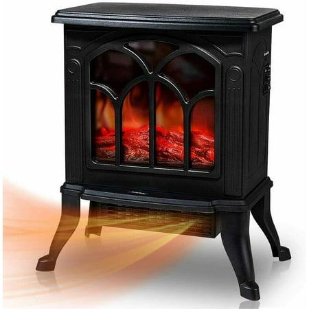 

SAYFUT 1500W Electric Heater Stove Fireplace Stove 3D Flame Overheat Safety Freestand