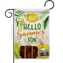 Breeze Decor G156105-BO Oh Summer Summertime Fun & Sun 13 x 18.5 in. Double-Sided Decorative Vertical Garden Flags for House Decoration Banner Yard Gift