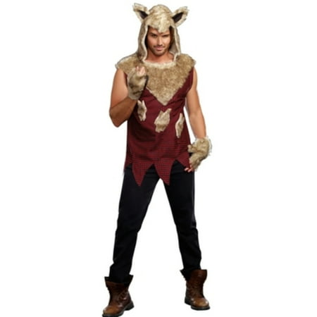 Mens Big Bad Wolf Costume 9493 by Dreamgirl Red