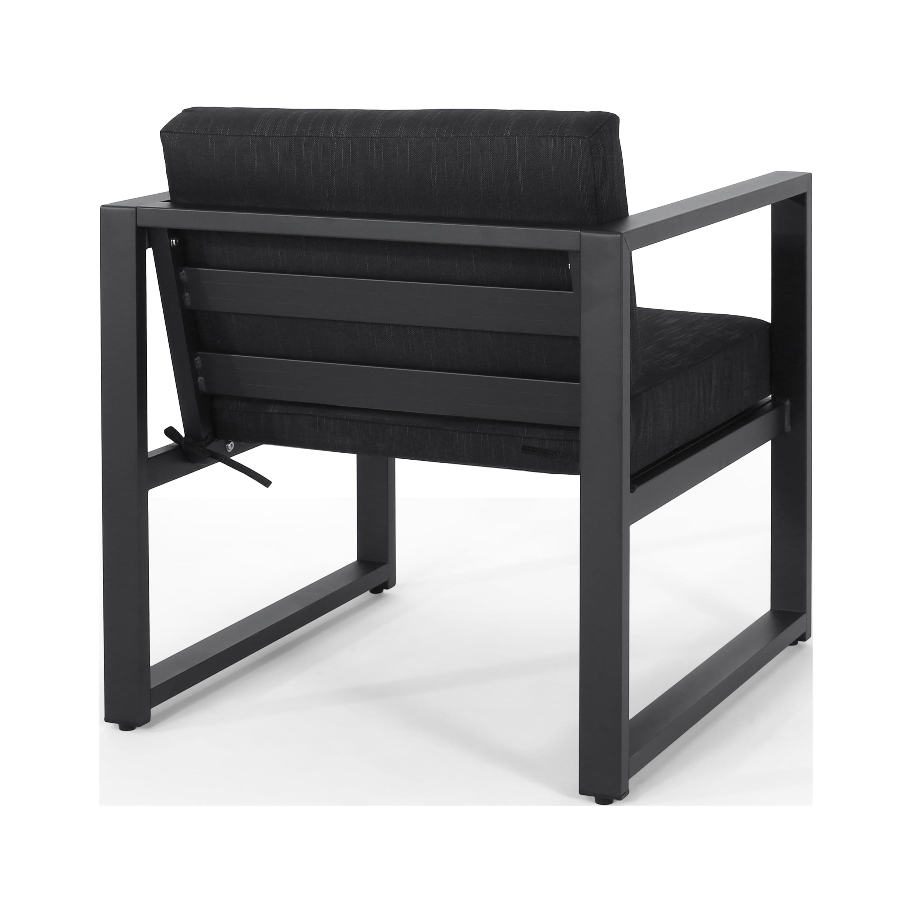 Noble House Navan Outdoor Aluminum Club Chairs (Set of 4)Gray