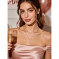 thumbnail image 4 of KeyStyle Rose Gold Plated Cross Necklace for Women Large Cross Pendant Stainless Steel Chain Religious Christian Jewelry Faith Gift, 4 of 10