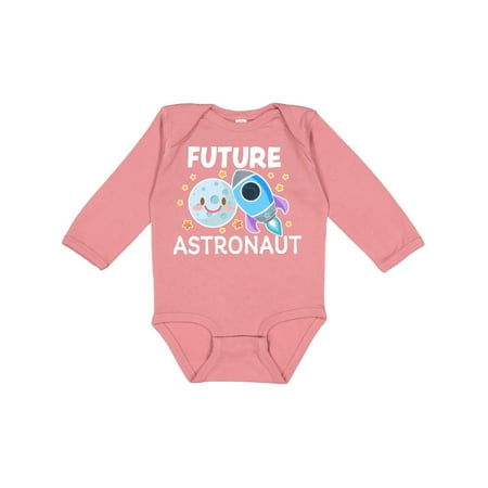 

Inktastic Future Astronaut with Spaceship and Moon Gift Baby Boy or Baby Girl Long Sleeve Bodysuit