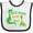 White and Black, variant on Inktastic My Cousin Loves Me Dinosaur Boys or Girls Baby Bib