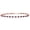 Rose Gold Plated Silver, variant on Gem Stone King 925 Sterling Silver Blue Created Sapphire Tennis Bracelet | 1.76 Cttw | Round: 2.5MM | 7 inch