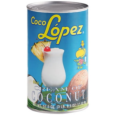 Coco Lopez Cream of Coconut, The Original Piña Colada Base, Professional Foodservice 57 oz. (1.63 kg) Large Bulk Can