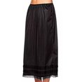 thumbnail image 2 of Enagua de encaje para mujer debajo del vestido Falda larga Falda de seguridad de gran tamaño, 2 of 2