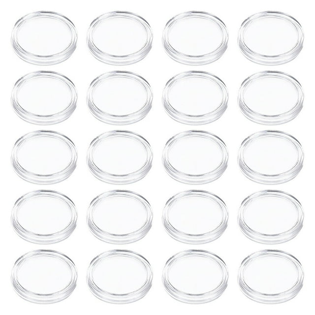 MasteelfCA 100Pcs Clear Coin Cases Coin Containers Boxes Single Coin Holders Coin Protective Case