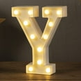 thumbnail image 2 of Dalrosia LED Letters Lights Sign, 26 Alphabet Light Up Letters White Led Letters for Bar Party Birthday Home Wedding Décor, 2 of 7