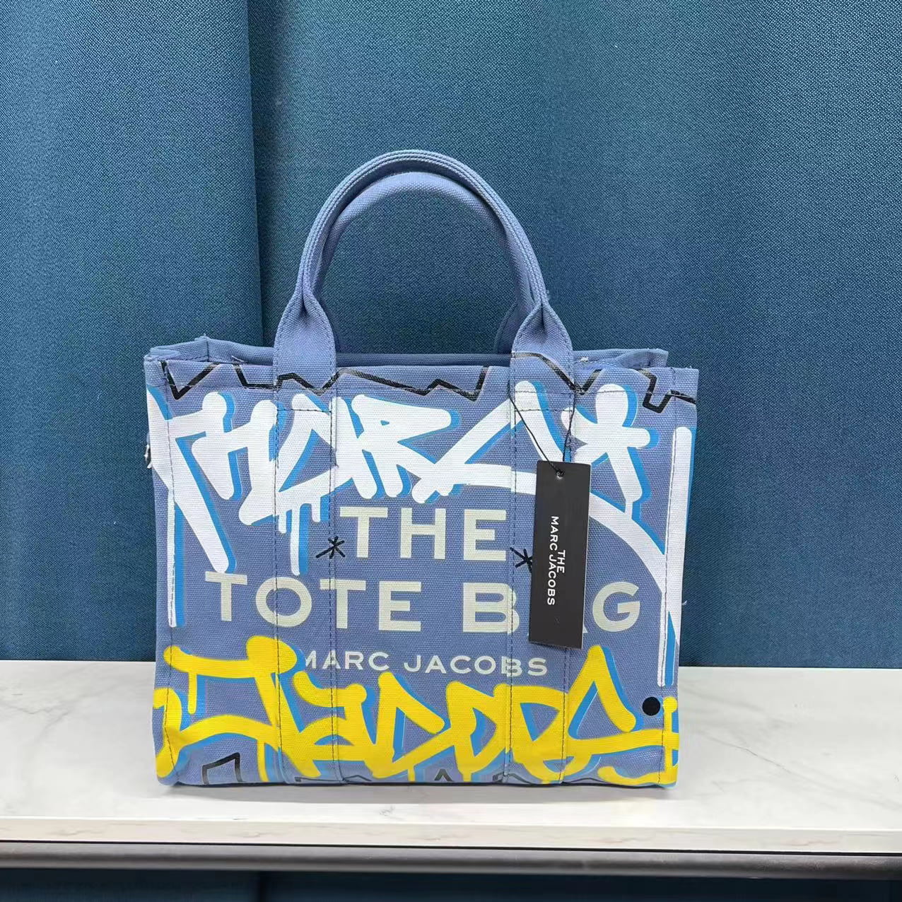 2022 Newest Designer Handbags Marc Jacobs Graffiti Tote Bags Women  Crossbody Shoulder Shopping Bag Yellow