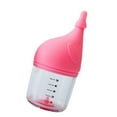 thumbnail image 3 of Biberón para cachorros y gatitos, accesorio con diseño anti-asfixia, versátil, fácil de limpiar, con marcas de volumen, comedero para animales . Rosa 50ml, 3 of 8