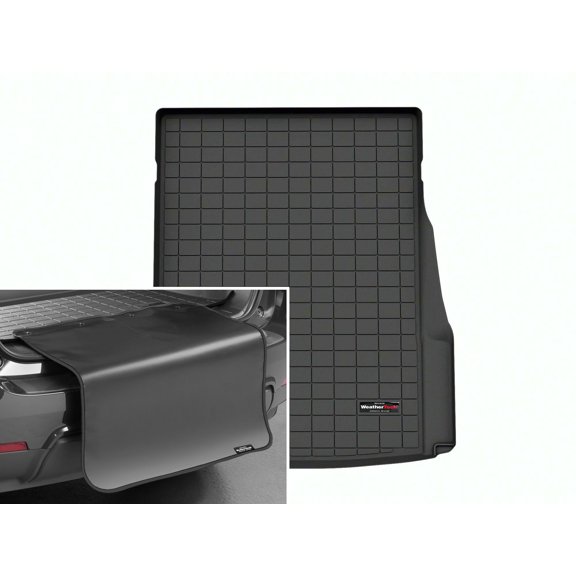 WeatherTech Cargo Trunk Liner with Bumper Protector compatible with BMW i5 eDrive40, i5 M60, i5 xDrive40 - Trunk With Bumper Protector, Black