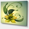 thumbnail image 2 of Fleur Fantastique Jaune - Impression sur Toile Florale, 2 of 4