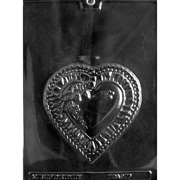 Cybrtrayd Heart Plaque Valentine Chocolate Candy Mold