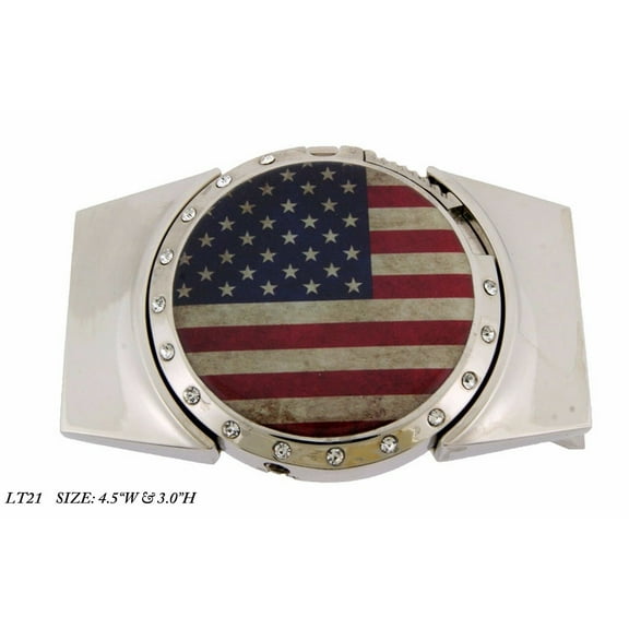 Lighters Removable Belt Buckle US Country Flag Star and Stripes Colorful New Rodeo Costume Fashion