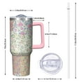 thumbnail image 2 of OBREWU Pioneer Flower Tumbler with Handle and Lid,40oz Pioneer Flower Double Wall Vacuum Insulated Tumbler,Pioneer Flower Cups Gift for Women and Men, 2 of 7