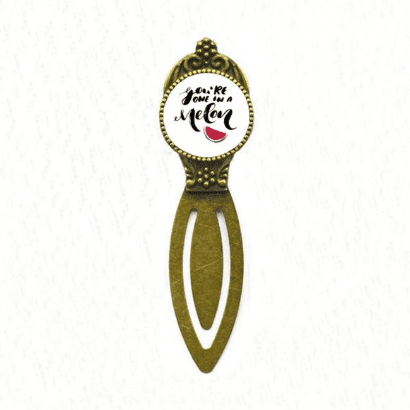 you are  in a melon quote style bookmark retro office label page marker