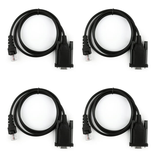 4Pcs Programming Cable For Motorola Radio GM300 GM338 GM339 GM340 GM350 GM360